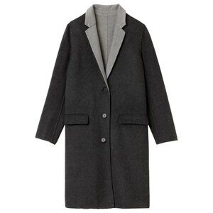 Lacoste Wear-resistant gray wool runway collection coat